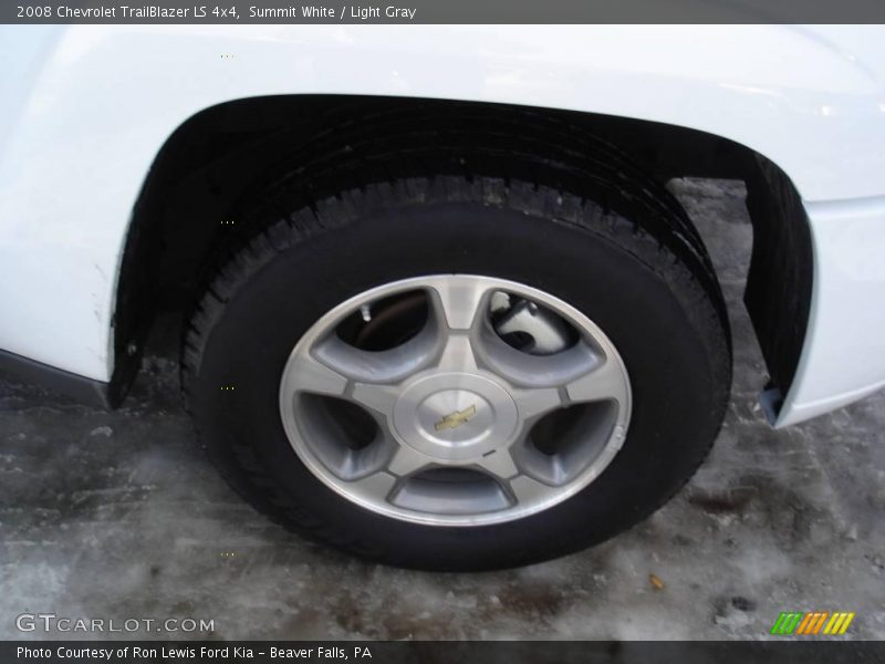 Summit White / Light Gray 2008 Chevrolet TrailBlazer LS 4x4