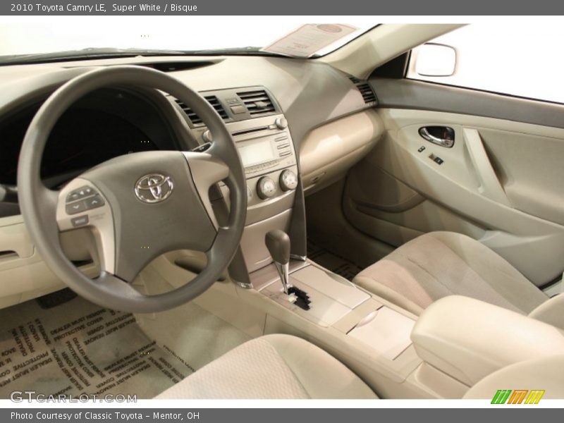 Super White / Bisque 2010 Toyota Camry LE