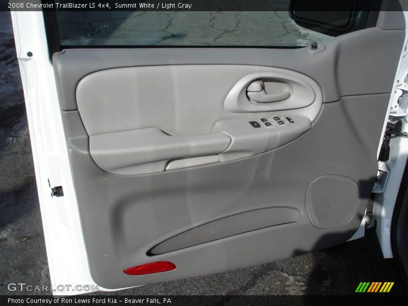Summit White / Light Gray 2008 Chevrolet TrailBlazer LS 4x4