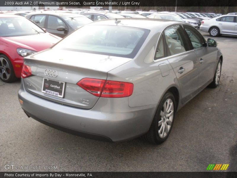 Quartz Grey Metallic / Light Grey 2009 Audi A4 2.0T Premium quattro Sedan