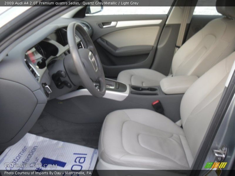 Quartz Grey Metallic / Light Grey 2009 Audi A4 2.0T Premium quattro Sedan