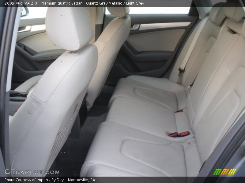 Quartz Grey Metallic / Light Grey 2009 Audi A4 2.0T Premium quattro Sedan