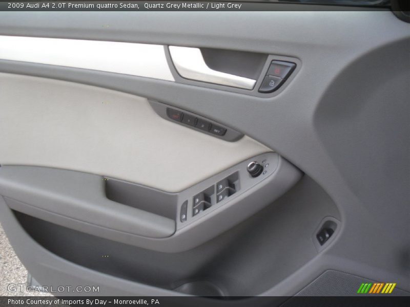 Quartz Grey Metallic / Light Grey 2009 Audi A4 2.0T Premium quattro Sedan