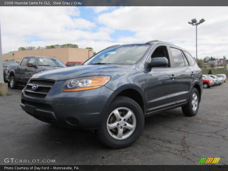Steel Gray / Gray 2008 Hyundai Santa Fe GLS