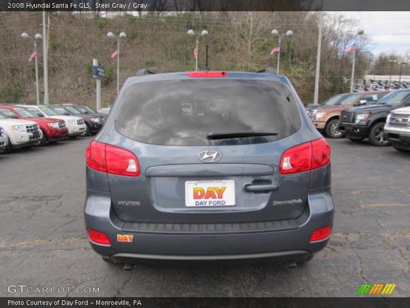 Steel Gray / Gray 2008 Hyundai Santa Fe GLS