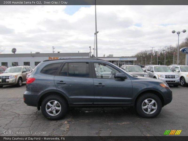 Steel Gray / Gray 2008 Hyundai Santa Fe GLS