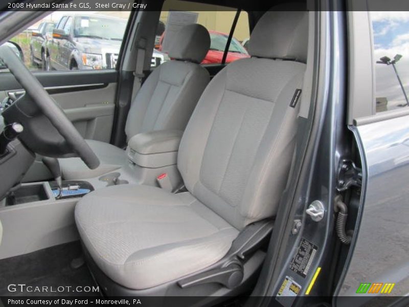 Steel Gray / Gray 2008 Hyundai Santa Fe GLS
