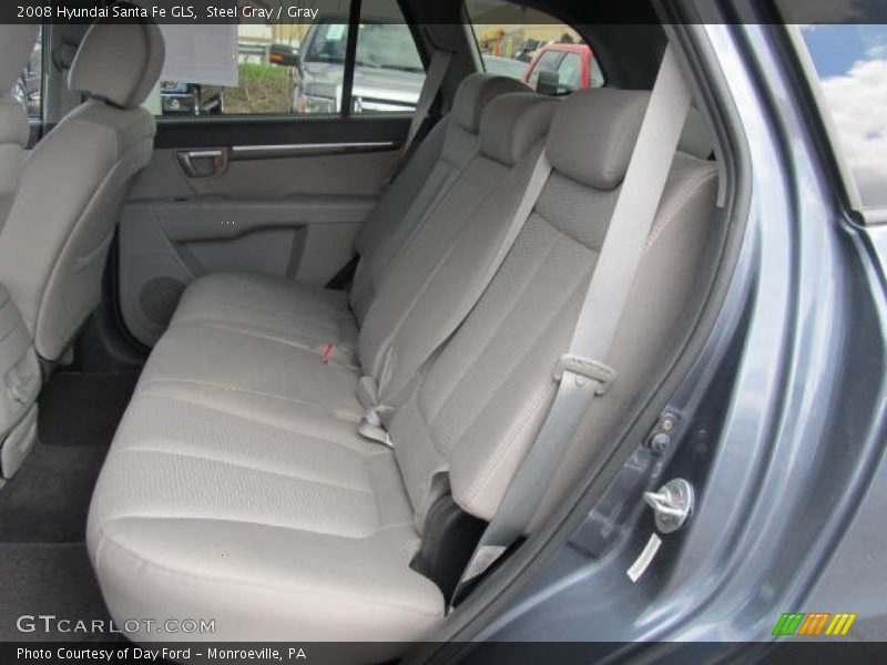 Steel Gray / Gray 2008 Hyundai Santa Fe GLS