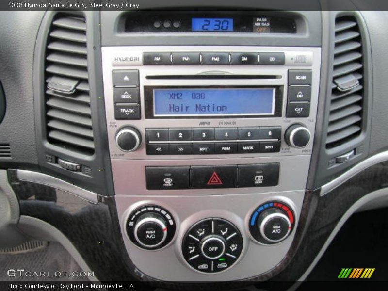 Steel Gray / Gray 2008 Hyundai Santa Fe GLS