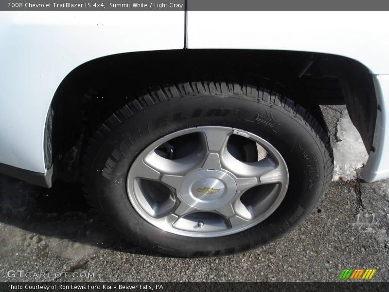 Summit White / Light Gray 2008 Chevrolet TrailBlazer LS 4x4