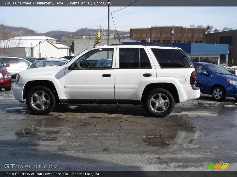 Summit White / Light Gray 2008 Chevrolet TrailBlazer LS 4x4