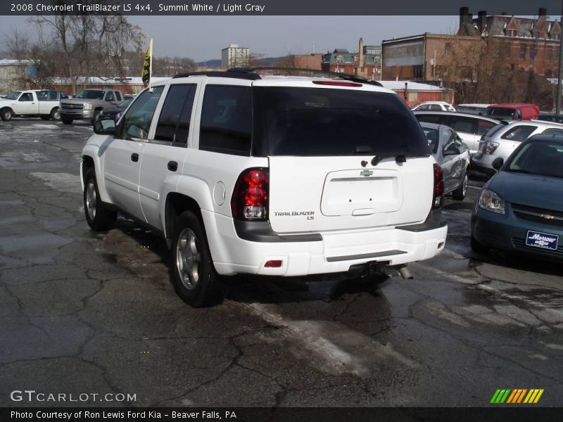 Summit White / Light Gray 2008 Chevrolet TrailBlazer LS 4x4