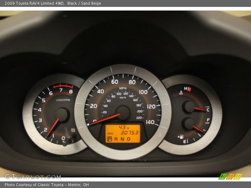 Black / Sand Beige 2009 Toyota RAV4 Limited 4WD