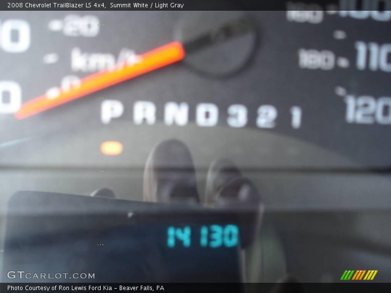Summit White / Light Gray 2008 Chevrolet TrailBlazer LS 4x4