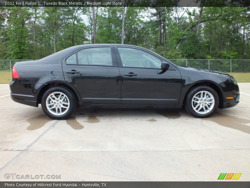 Tuxedo Black Metallic / Medium Light Stone 2012 Ford Fusion S