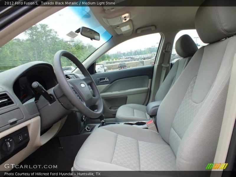Tuxedo Black Metallic / Medium Light Stone 2012 Ford Fusion S