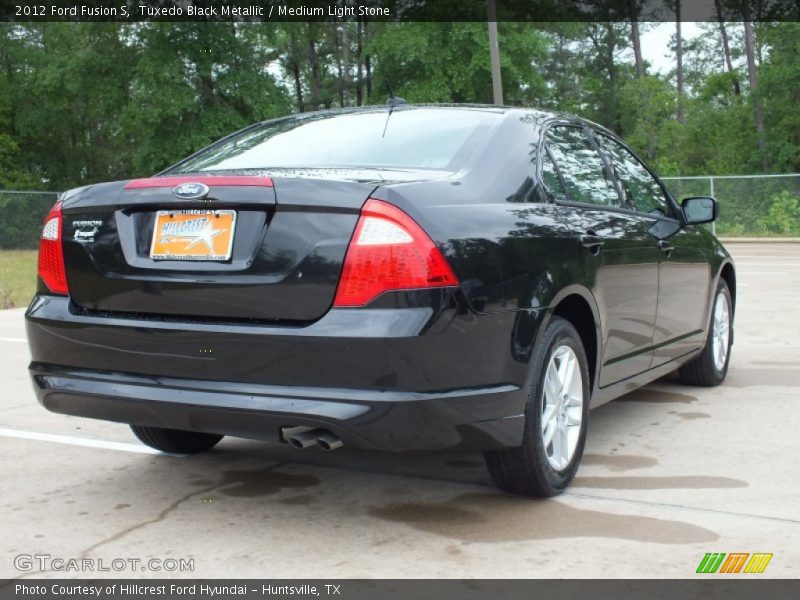 Tuxedo Black Metallic / Medium Light Stone 2012 Ford Fusion S
