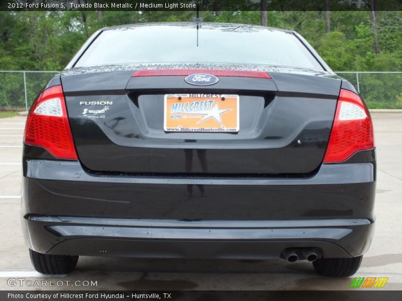 Tuxedo Black Metallic / Medium Light Stone 2012 Ford Fusion S