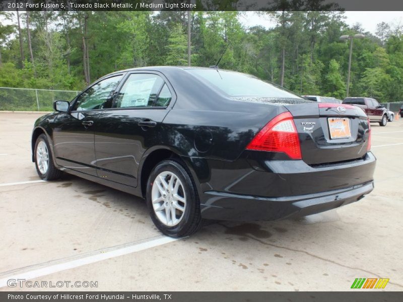 Tuxedo Black Metallic / Medium Light Stone 2012 Ford Fusion S