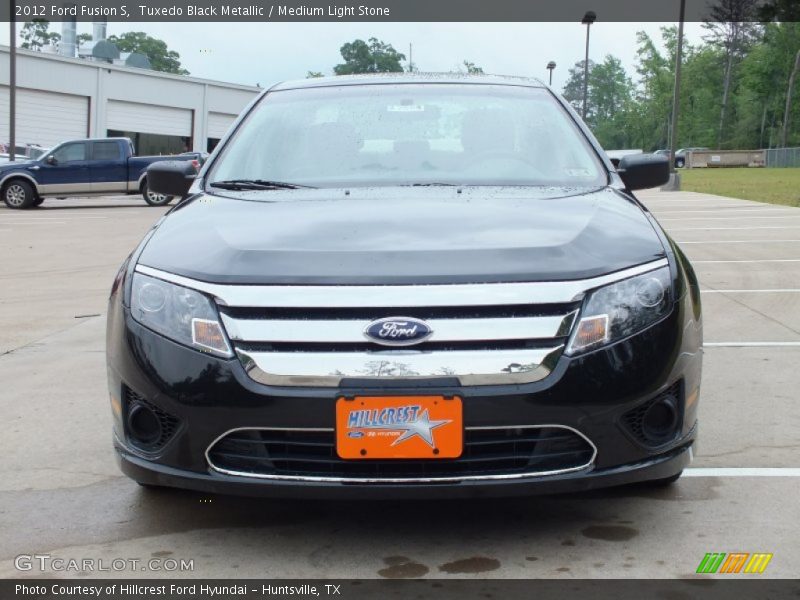 Tuxedo Black Metallic / Medium Light Stone 2012 Ford Fusion S