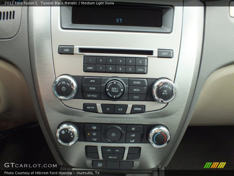 Tuxedo Black Metallic / Medium Light Stone 2012 Ford Fusion S