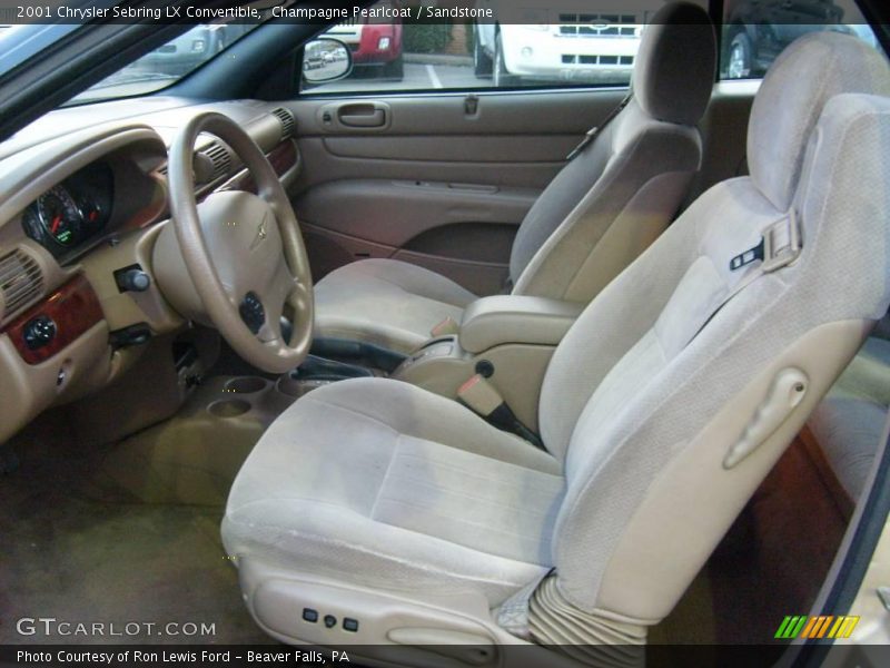 Champagne Pearlcoat / Sandstone 2001 Chrysler Sebring LX Convertible