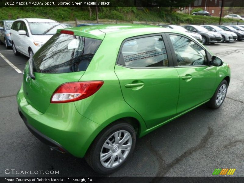 Spirted Green Metallic / Black 2012 Mazda MAZDA2 Sport