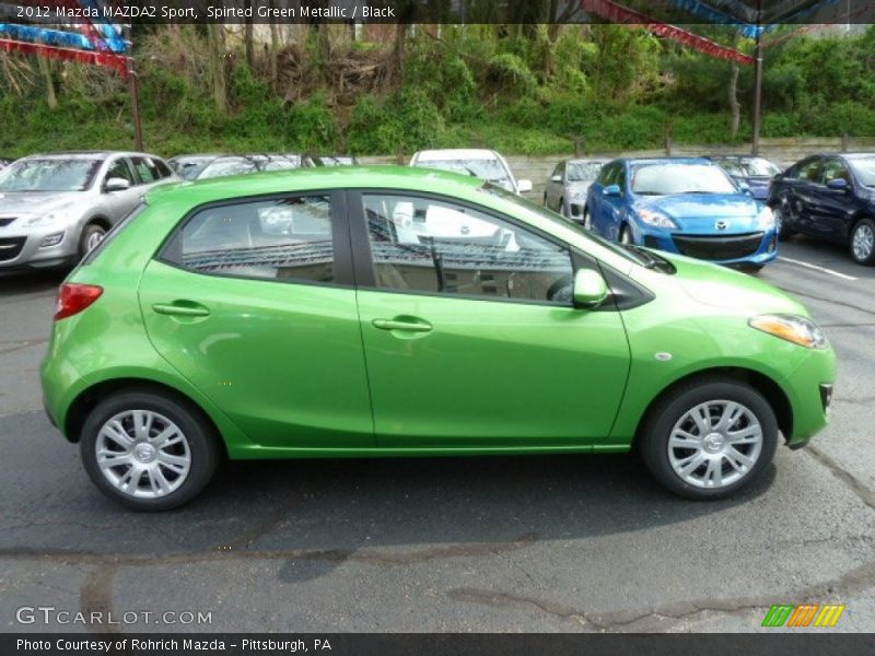 Spirted Green Metallic / Black 2012 Mazda MAZDA2 Sport