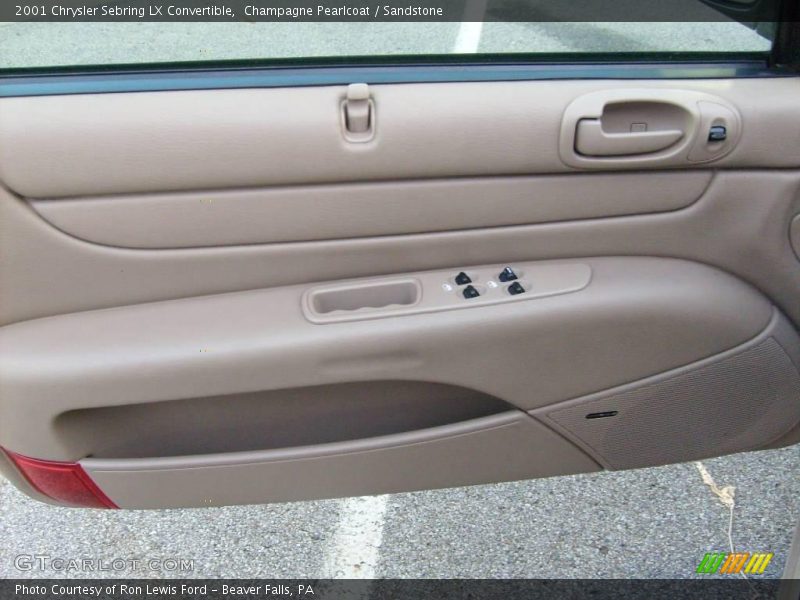 Champagne Pearlcoat / Sandstone 2001 Chrysler Sebring LX Convertible