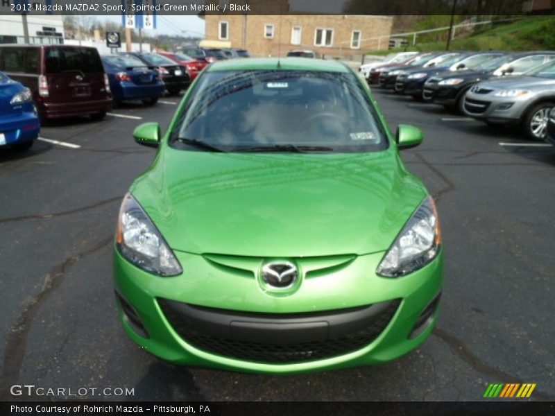 Spirted Green Metallic / Black 2012 Mazda MAZDA2 Sport