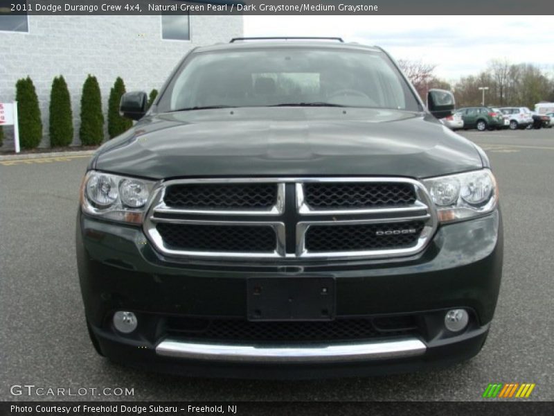 Natural Green Pearl / Dark Graystone/Medium Graystone 2011 Dodge Durango Crew 4x4