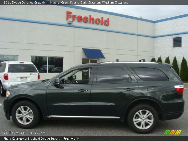 Natural Green Pearl / Dark Graystone/Medium Graystone 2011 Dodge Durango Crew 4x4