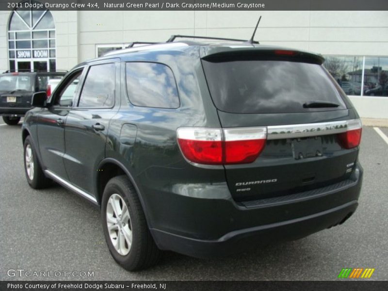 Natural Green Pearl / Dark Graystone/Medium Graystone 2011 Dodge Durango Crew 4x4