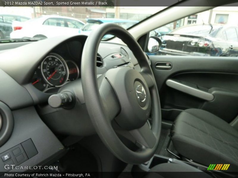 Spirted Green Metallic / Black 2012 Mazda MAZDA2 Sport