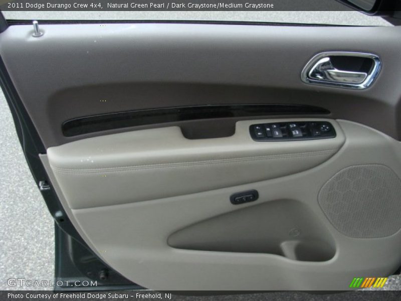 Natural Green Pearl / Dark Graystone/Medium Graystone 2011 Dodge Durango Crew 4x4