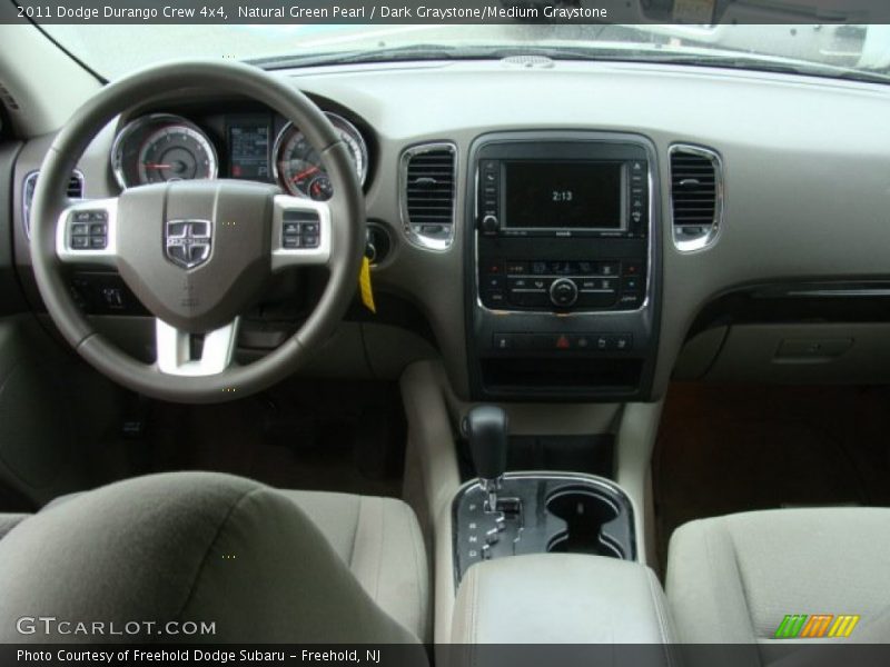 Natural Green Pearl / Dark Graystone/Medium Graystone 2011 Dodge Durango Crew 4x4