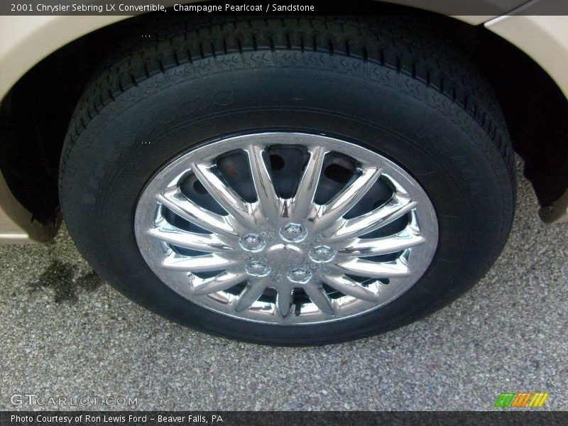 Champagne Pearlcoat / Sandstone 2001 Chrysler Sebring LX Convertible