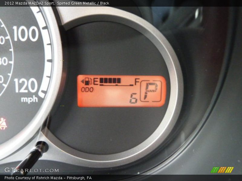 Spirted Green Metallic / Black 2012 Mazda MAZDA2 Sport