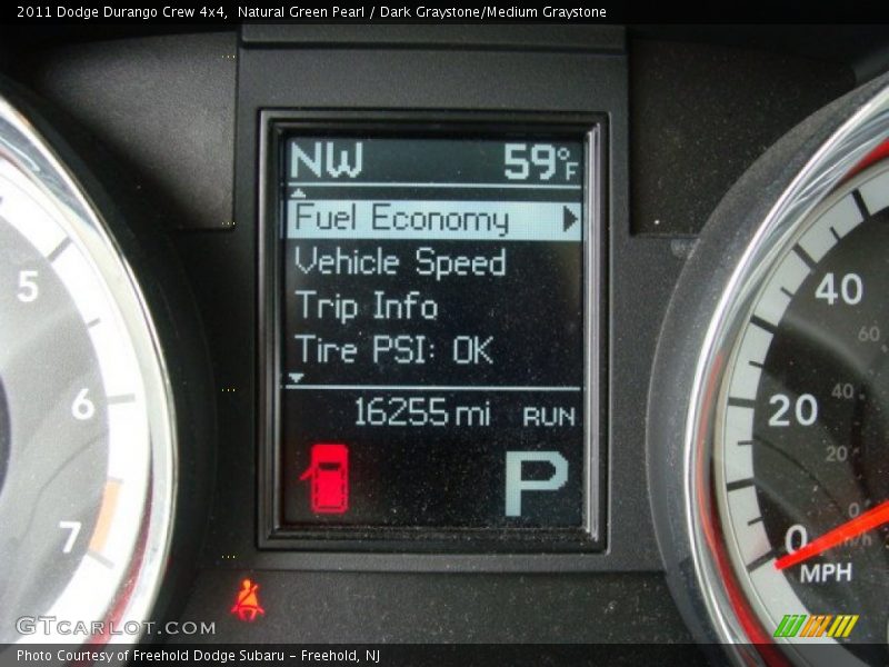 Natural Green Pearl / Dark Graystone/Medium Graystone 2011 Dodge Durango Crew 4x4