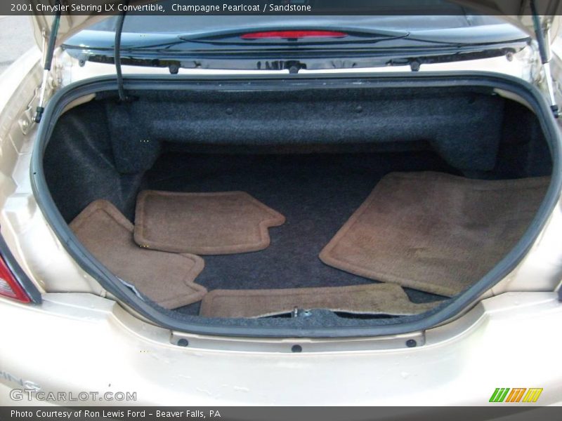 Champagne Pearlcoat / Sandstone 2001 Chrysler Sebring LX Convertible