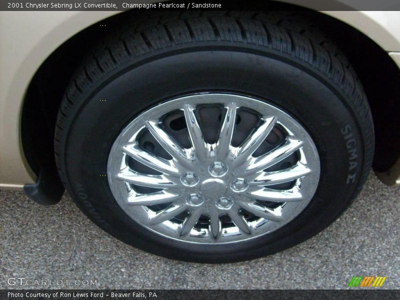 Champagne Pearlcoat / Sandstone 2001 Chrysler Sebring LX Convertible
