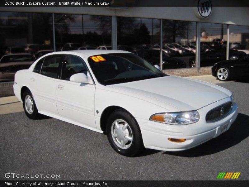 Bright White / Medium Gray 2000 Buick LeSabre Custom