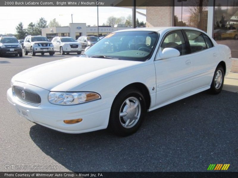 Bright White / Medium Gray 2000 Buick LeSabre Custom