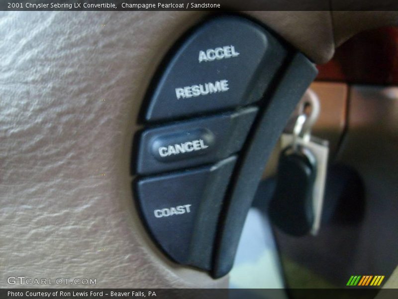 Champagne Pearlcoat / Sandstone 2001 Chrysler Sebring LX Convertible