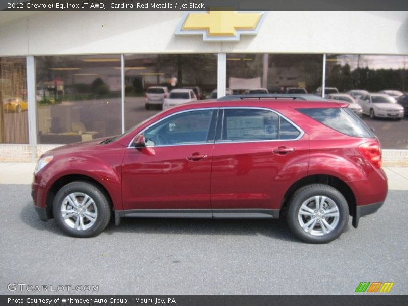 Cardinal Red Metallic / Jet Black 2012 Chevrolet Equinox LT AWD