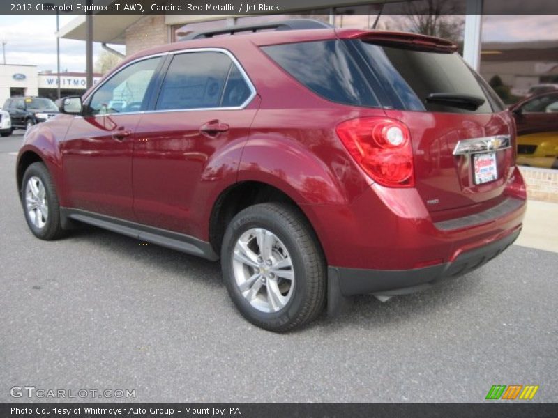 Cardinal Red Metallic / Jet Black 2012 Chevrolet Equinox LT AWD