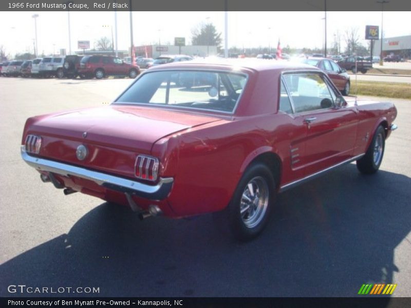 Red / Black 1966 Ford Mustang Coupe