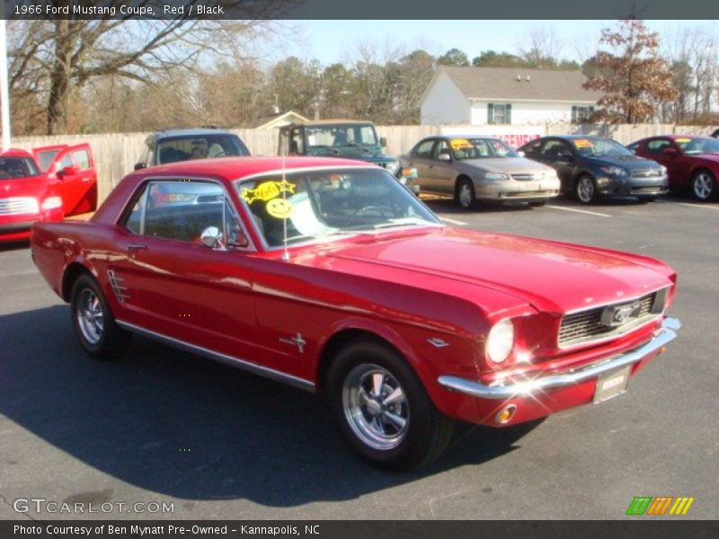 Red / Black 1966 Ford Mustang Coupe