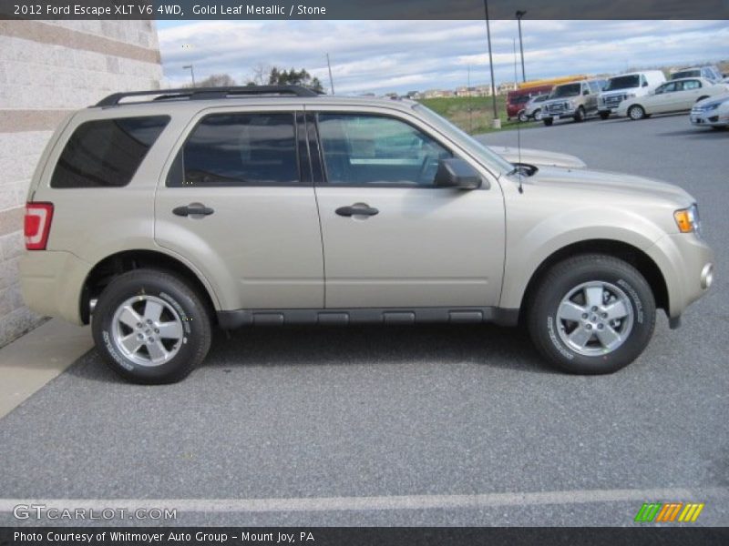 Gold Leaf Metallic / Stone 2012 Ford Escape XLT V6 4WD