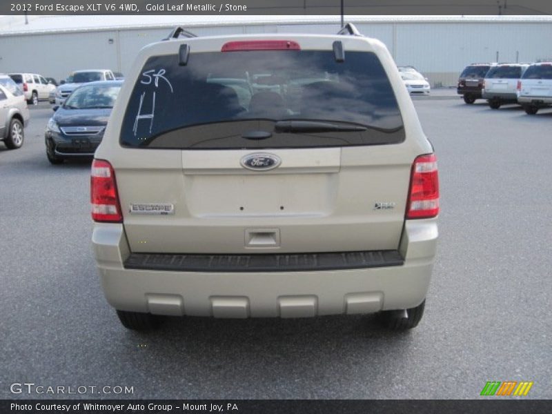 Gold Leaf Metallic / Stone 2012 Ford Escape XLT V6 4WD